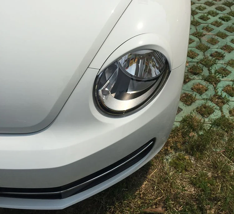 1 пара брови из АБС пластика для передних фар автомобилей Volkswagen Beetle 2013 2017|car lip|for