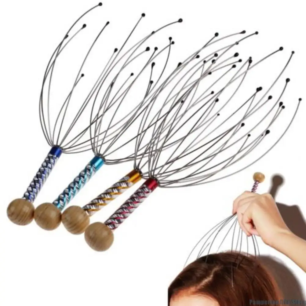 

1PC Claw Head Massager Octopus Head Scalp Neck Equipment Stress Release Relax Massage Tens Pain Relief Head Healthy Care