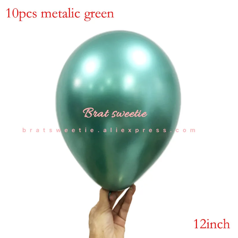 10pc metallic green Динозавр вечерние воздушные шары одноразовые посуда набор «С Днем Рождения» баннер динозавр тематическая вечеринка на день рождения украшения Детские принадлежности сувениры - Цвет: 10pc metallic green