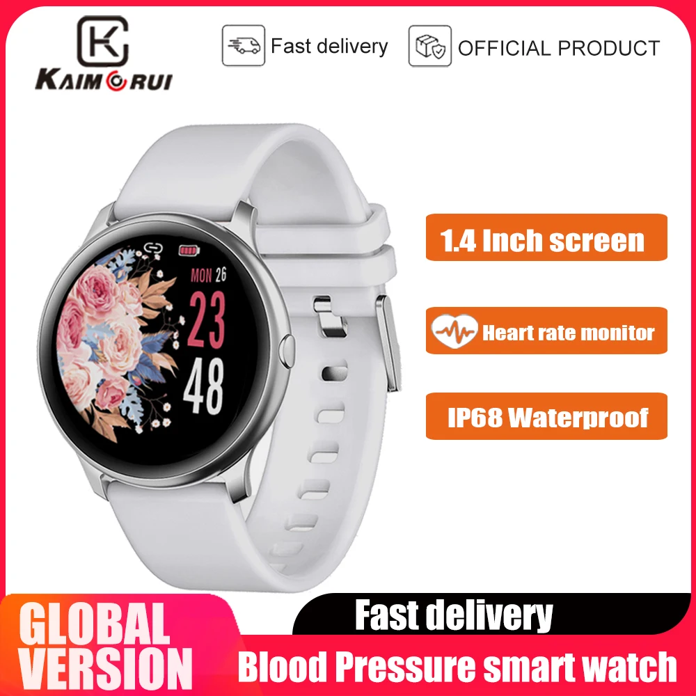 

KAIMORUI Smart Watch Men Women 1.4 Inch Heart Rate monitor Blood Pressure Mens Smartwatch Fitness Tracker For Android IOS Phone