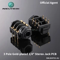 neutrik gold plated 14 stereo audio jack 6 35mm audiophile horizontal pcb mount socket nmj6hfd2 au acc eia rs 453 standard