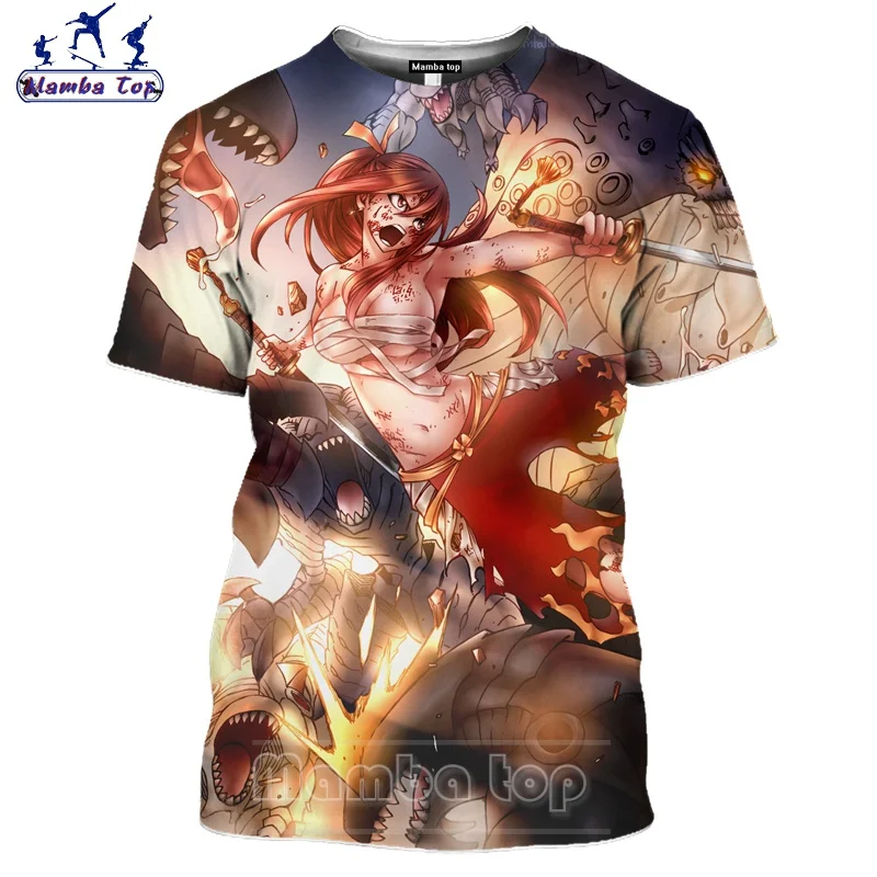 Топ Mamba для мужчин и женщин Мужская футболка с 3D принтом комиксов Феи хвост Венди