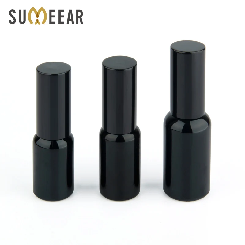 

20Pieces/Lot 15ml 20ml 30ml Black empty glass Lotion bottle spray perfume bottle Aluminum nozzle Perfume Bottles