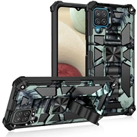 rugged armor phone case for samsung galaxy note s20 s21 20 fe ultra plus anti fall magnetic bracket camouflage protection cover