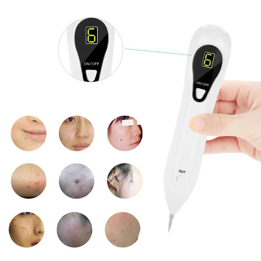 Pro 6 Level LCD Skin Warts Spots Freckle Removal Machine Mole Dark Spot Remover Pen Home Beauty Device For Salon | Красота и здоровье