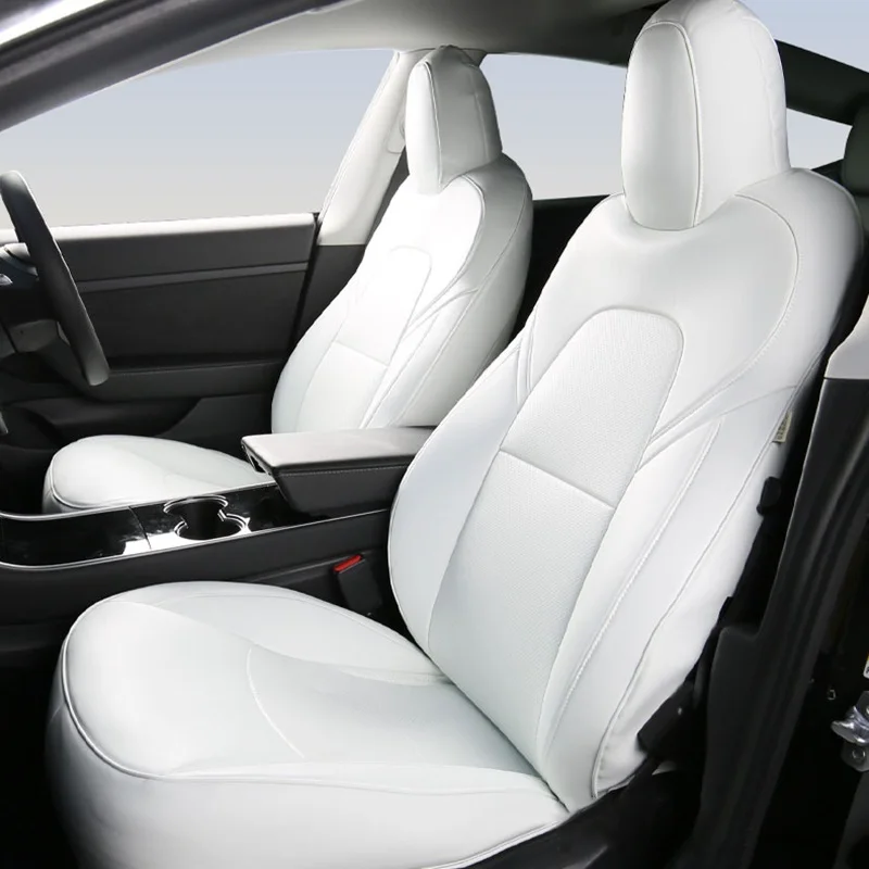 Кожаные чехлы Napa на сиденья автомобиля полностью закрытые для 2017-2021 Tesla Model 3