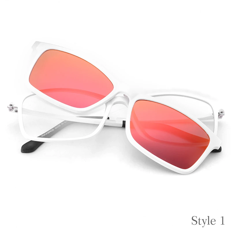ROCKBROS Cycling Customized Myopia Sunglasses UV400 Nearsighted Glasses Double Lens Polarized Lens Driving Bike Bicycle Eyewear - Цвет: Style 1