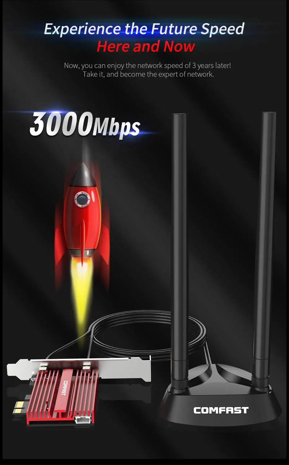 3000mbps dual band 2 4gbps wifi 6 ax200 gigabit network card pcie wi fi bluetooth 5 1wireless adapter for pc desktop windows 10 free global shipping