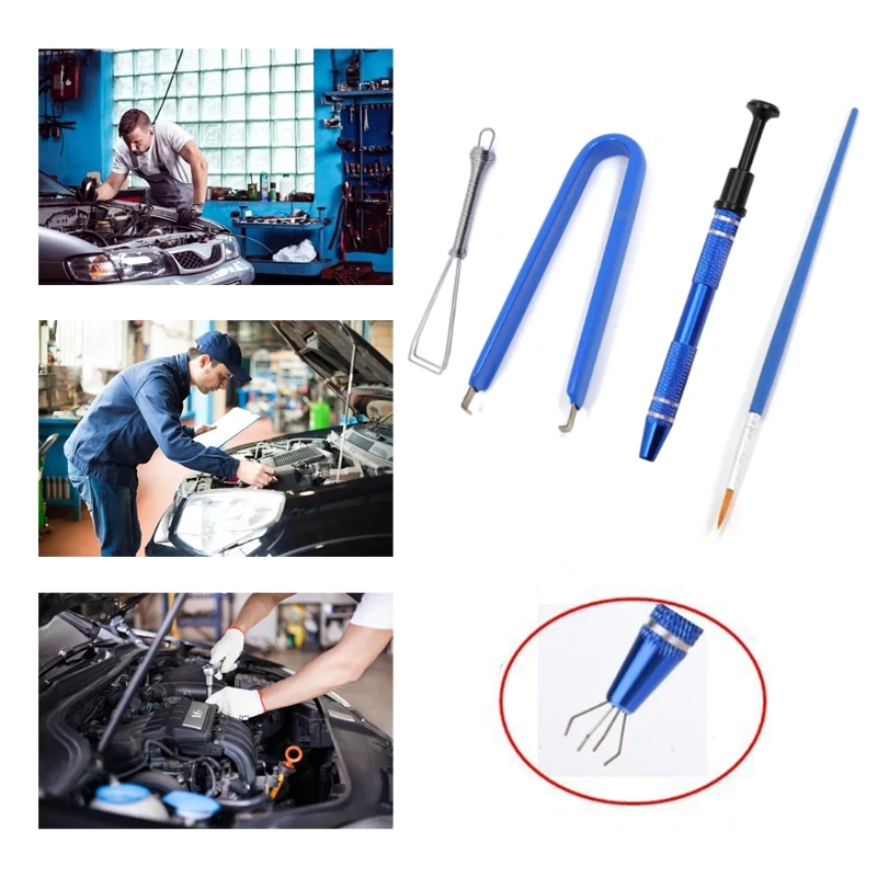 

2022 New Steel Keycap Puller IC Anti-Static Clip 4 Prong Switch Extractor Lubrication Pen