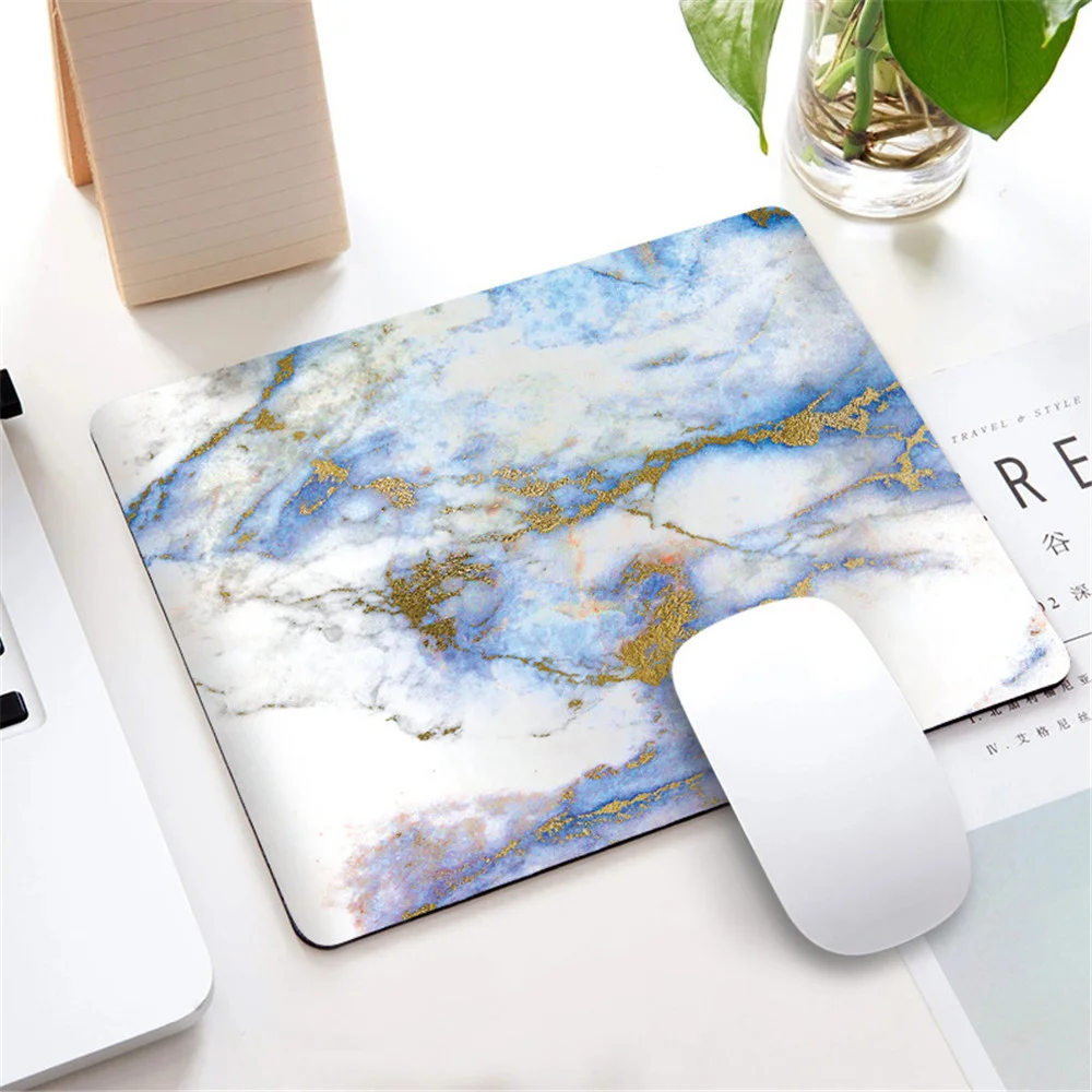 nordic style marble mousepad for gaming laptop computer desk mat mouse pad wrist rests table mat office desk set accessories free global shipping