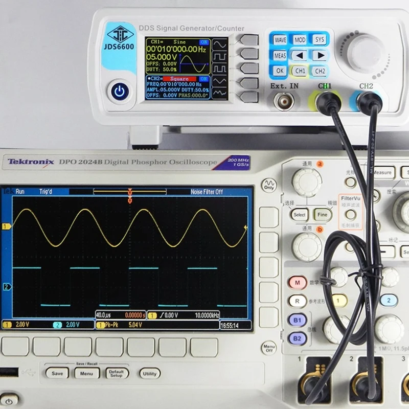 JDS6600-15M Dual Channel Function Arbitrary Waveform Signal Generator Pulse Source Frequency Meter UK Plug | Дом и сад