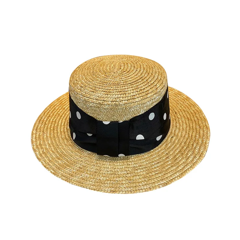 

Beach wide brim hat han edition female joker web celebrity flat-topped hat shading prevent bask in summer the fresh wood