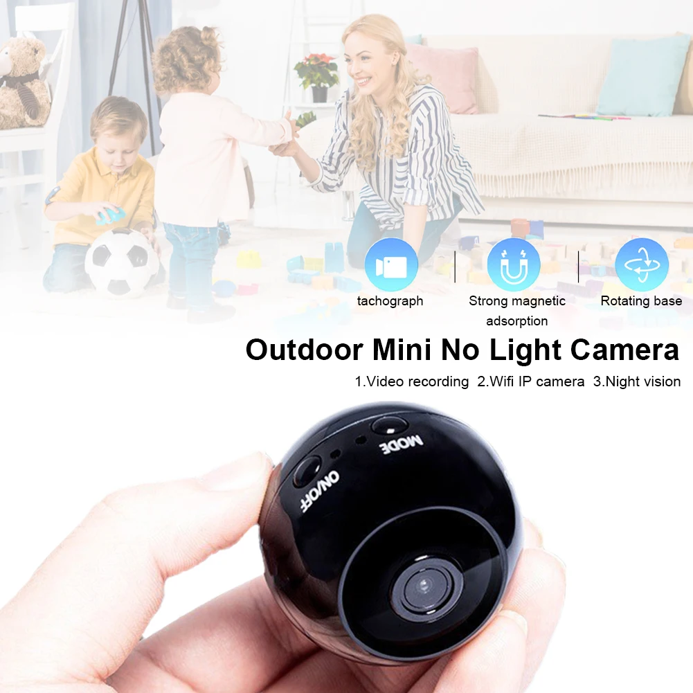 

Mini Wireless Camera 1080P HD WiFi Security Camera with Night Vision Motion Detection Video Recorder for Home Car Office