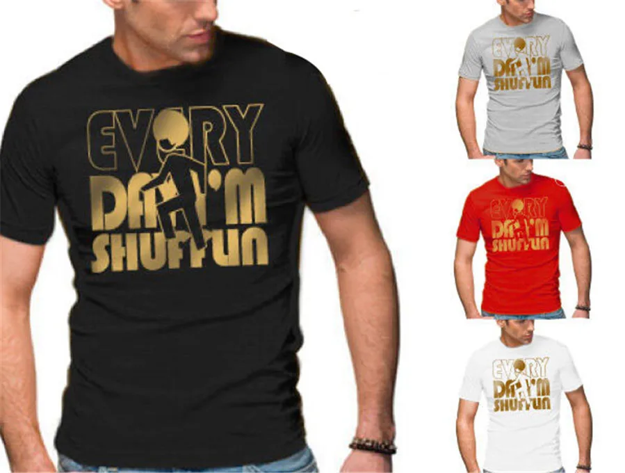 Мужская футболка 'eкаждый день 'i'm Shufflin' дизайн Lmfao Размеры S M L XL XXL XXXL Стиль