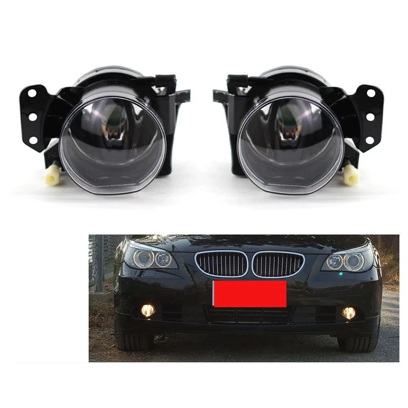 

Car LED Fog Light Housing Replacement Clear Fog Lamp Assembly for-BMW E46 E60 E63 E90 325I 525I X3 4Door 63176910792