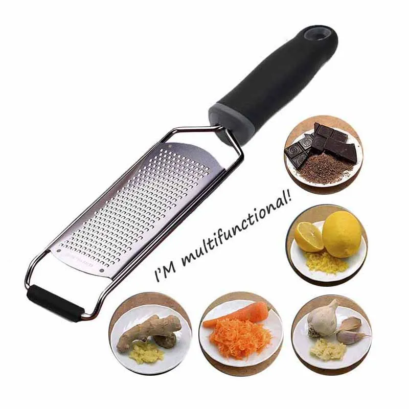 

Multifunctional Mill Cheese Grater Rectangle Stainless Steel Chocolate Lemon Zester Fruit Peeler Durable Kitchen Scraper Gadgets