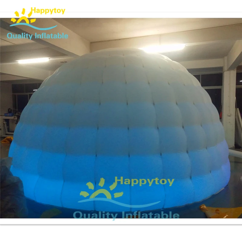 Горячая Распродажа наружный белый надувной Igloo со светодиодной подсветкой