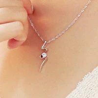 kofsac new fashion 925 sterling silver necklaces for women jewelry geometric zircon necklace lady anniversary accessories gifts