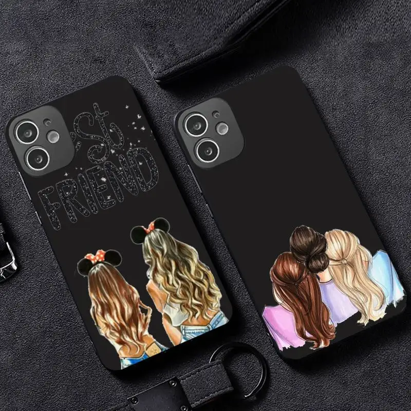 

Best Friends Phone Case for iPhone 13 12 11 mini pro XS MAX XR 8 7 6 6S Plus X 5S SE 2020