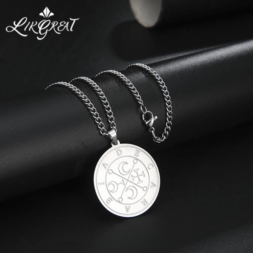 LIKGREAT ожерелье из нержавеющей стали для мужчин Малый маркис декабия ключ Соломона