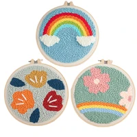 wool yarn hand embroidered diy material knit cartoon pattern creativity childrens hand made needlework sewing gift 1 pcs