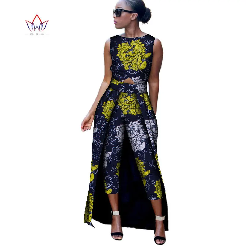 Новинка модный Африканский хлопковый комбинезон с принтом богатый женский