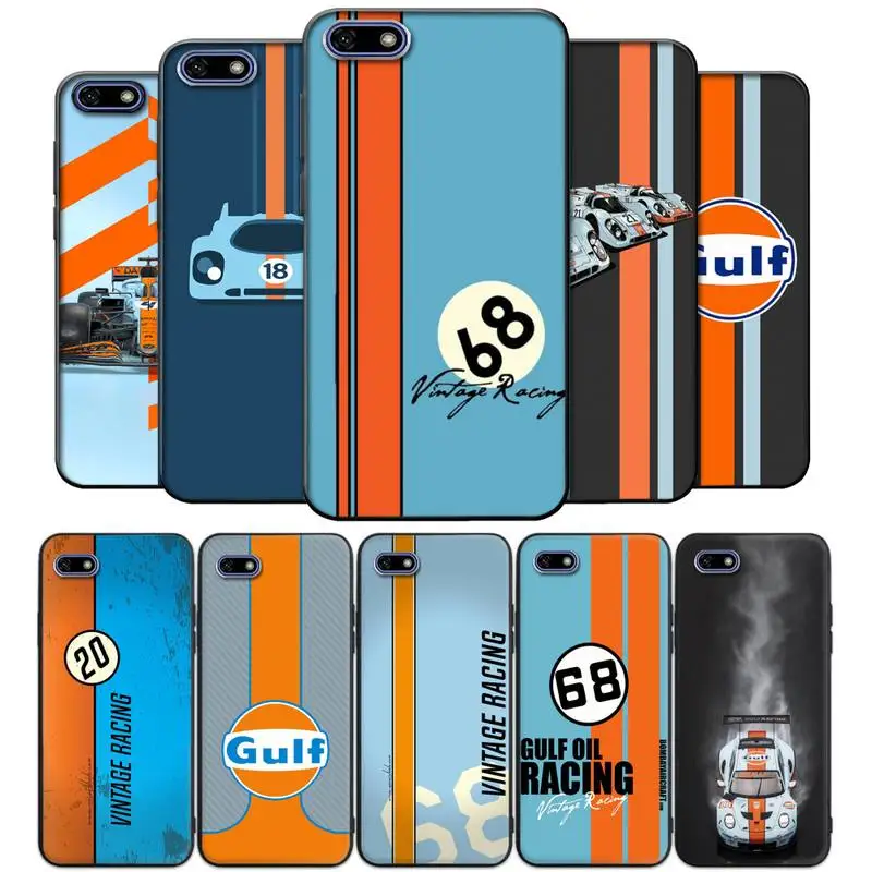 

Gulf Racing car Brand Phone Case For Huawei nove 2i 3i E 4 5 6 7 Pro Se Y5 Y6 Y7 Y8 Y9 Prime 2018 2019 Cover Fundas