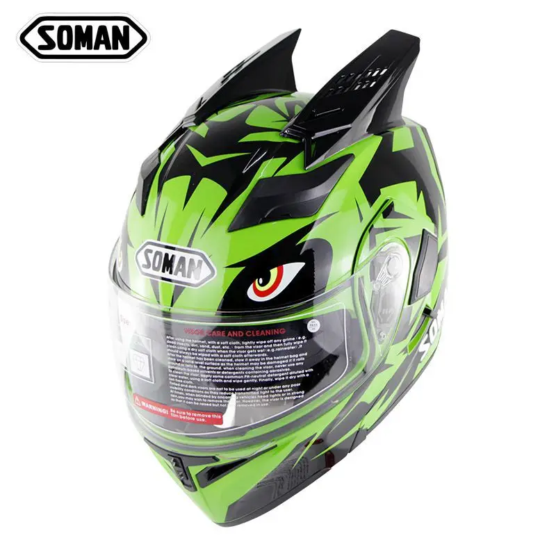 

Motorcycle Racing Helmet Uncover with Corner Personality Cool Decoration Men and Women Riding Full Helmet motorcycle helmets