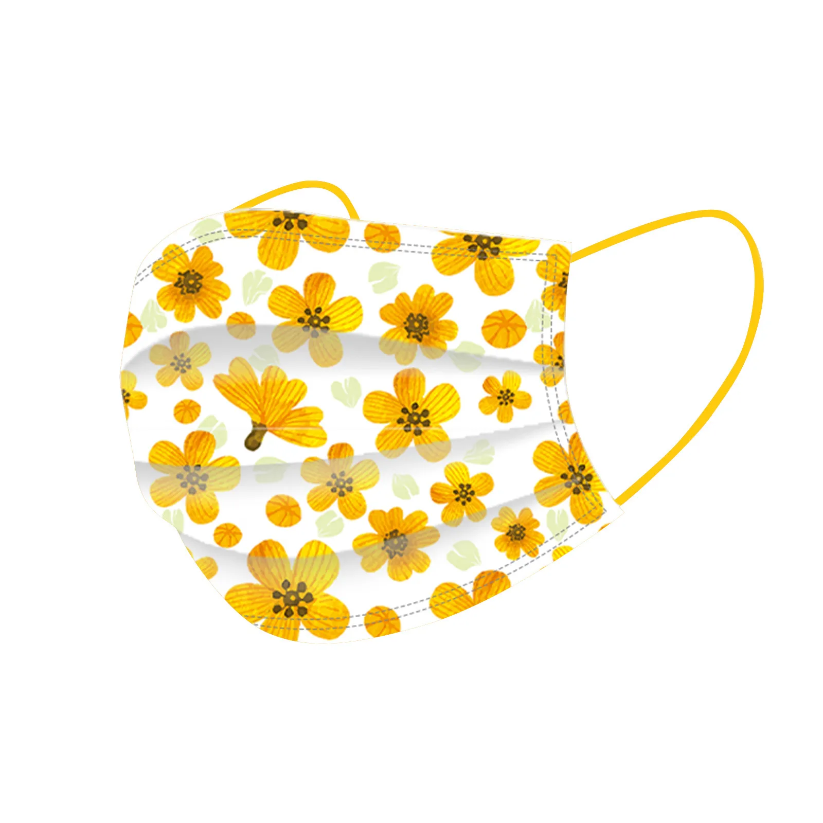 10pcs Adult Disposable Mask 3 Layer Flower Pattern Fashion Print Spring Face Mouth Earloop Protective Masks Masque | Красота и