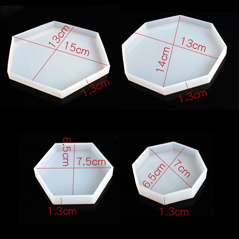 

Octagon Coaster Cup Mat Mold Manual Mirror UV Resin Table Decoration DIY Pendant Crystal Epoxy Molds Jewelry Making Tool