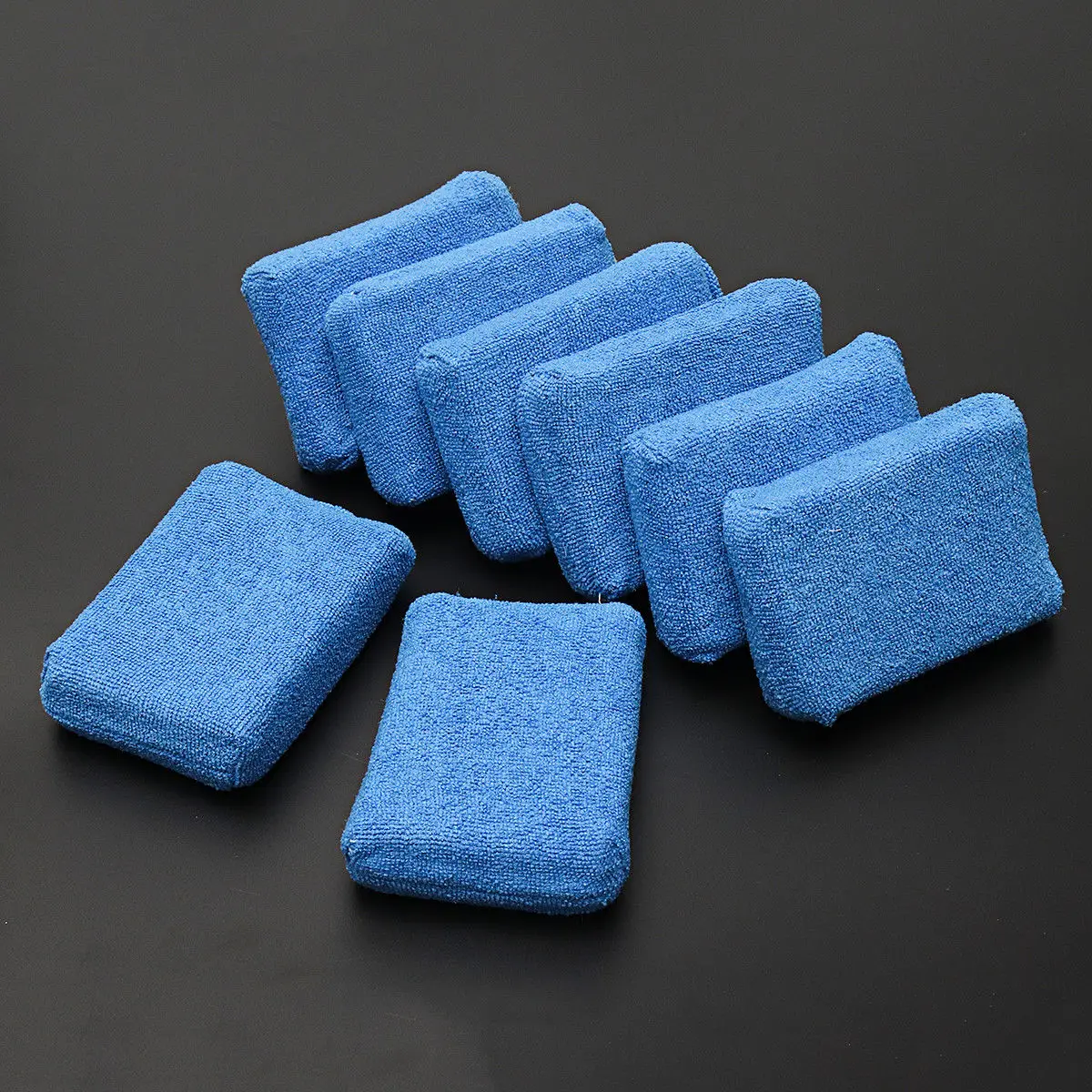 

Blue Sponge Pads Microfiber Wash Cleaning Applicator Polishing Buffing 120*80*40mm Absorbent Detailing Durable Useful