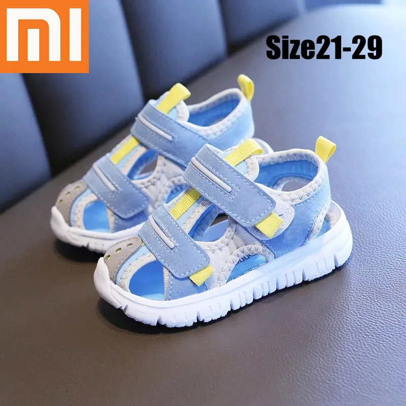 

Xiaomi Summer Baby Sandals For Girls Boys Soft Bottom Cloth Children Shoes Fashion Little Kids Beach Sandals Toddler Shoes