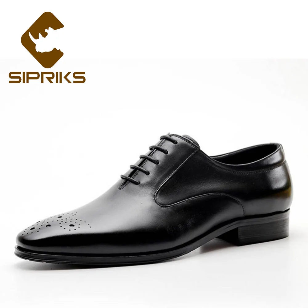 Sipriks Mens Burgundy Oxfords Comfort Casual Leather Shoes 2020 Wedding Formal Gents Suit Social Dress Elegant Black | Обувь