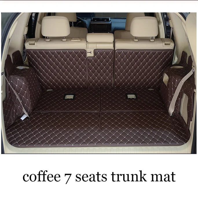 2017 Leather Car Trunk Mat Cargo Liner for Toyota Land Cruiser Prado 2010-2019 2018 2019 Carpet 120 interior accessories | Автомобили и