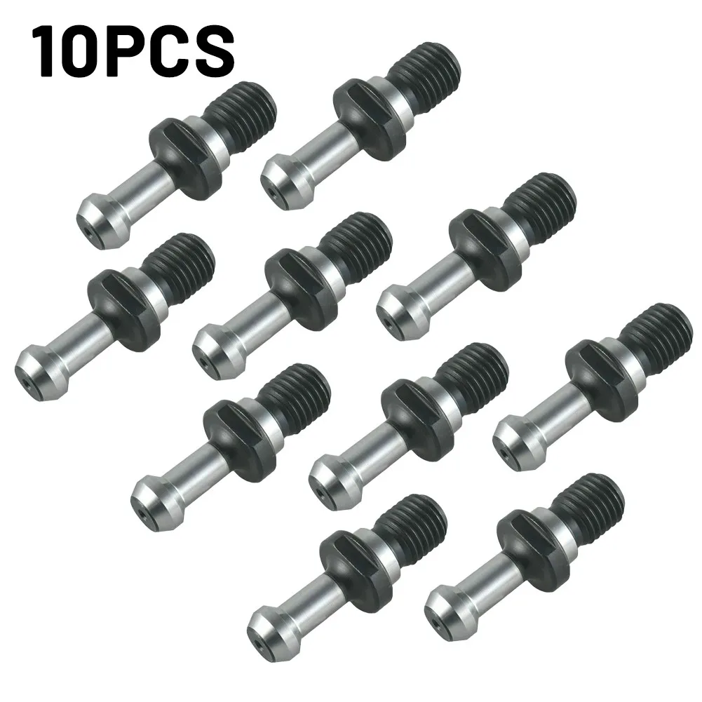 

10pcs CAT40 45 0.594\" Degree Pull Stud Retention Knob FITS HAAS CAT CNC Silver HAAS CAT40 V Mill