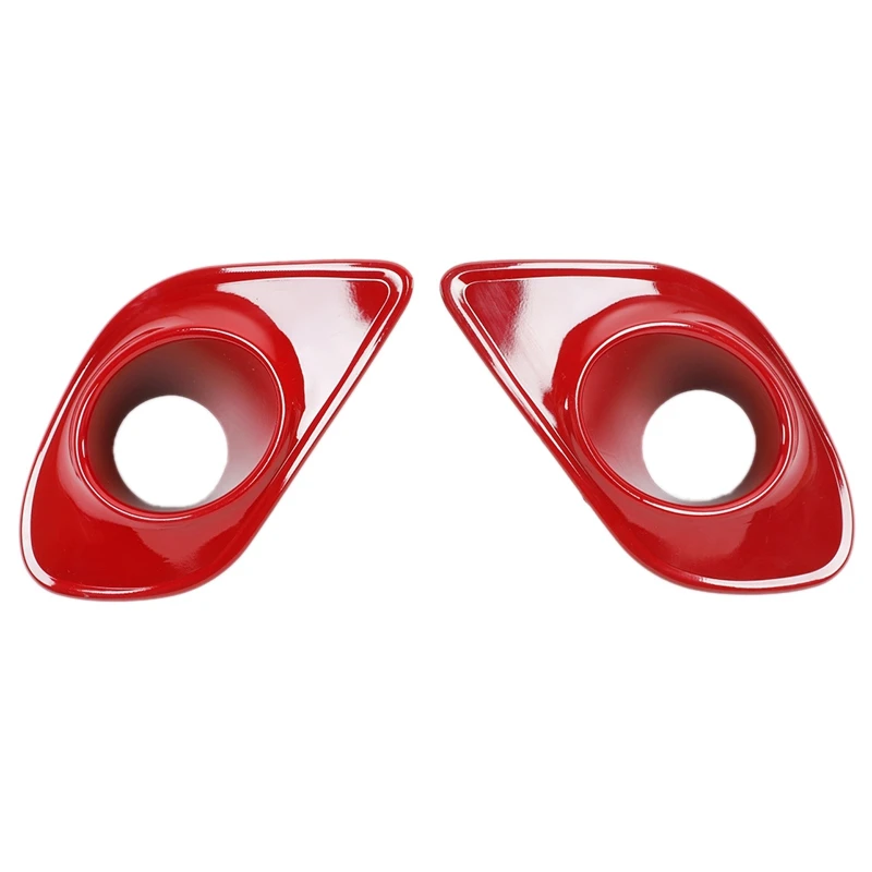 

Car Red ABS Front Fog Light Lamp Decorative Cover Trim Fit for Dodge Charger 2015-21