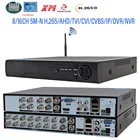 Xmeye 8CH 16CH Обнаружение лица AHD WIFI DVR 5M-N 6 в 1 TVI CVI CVBS гибридная CCTV DVR видео P2P NVR система видеонаблюдения
