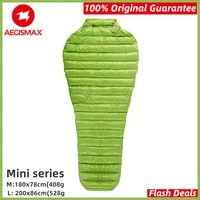 aegismax mini sleeping bag 800fp ultralight 95 white goose down outdoor mummy type splicing camping hiking waterproof protable