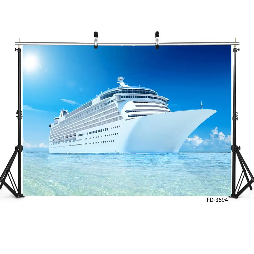 

Wedding Baby Child Photography Ocean Cruise Ship Sea Surface Cloud Blue Sky Sun Scenery Backdrops Photo Studio Background Props