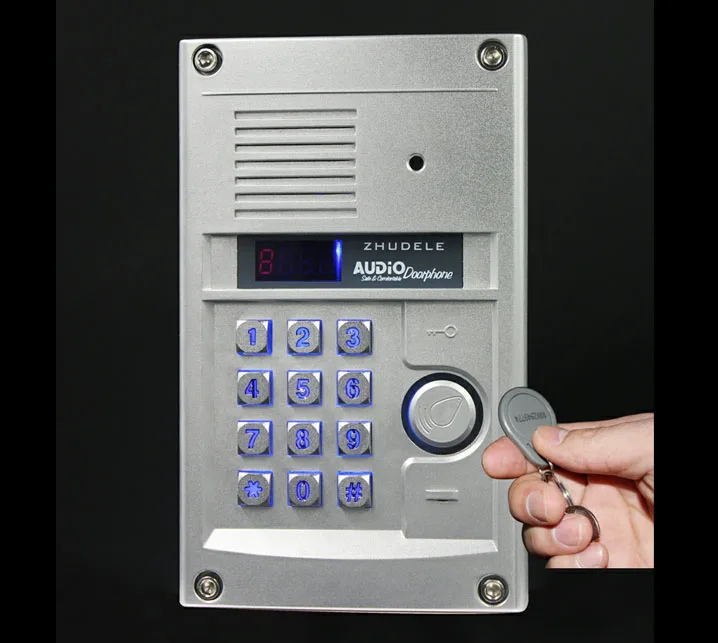 Роскошное домашнее переговорное устройство высокого качества ZHUDELE аудиодомофон