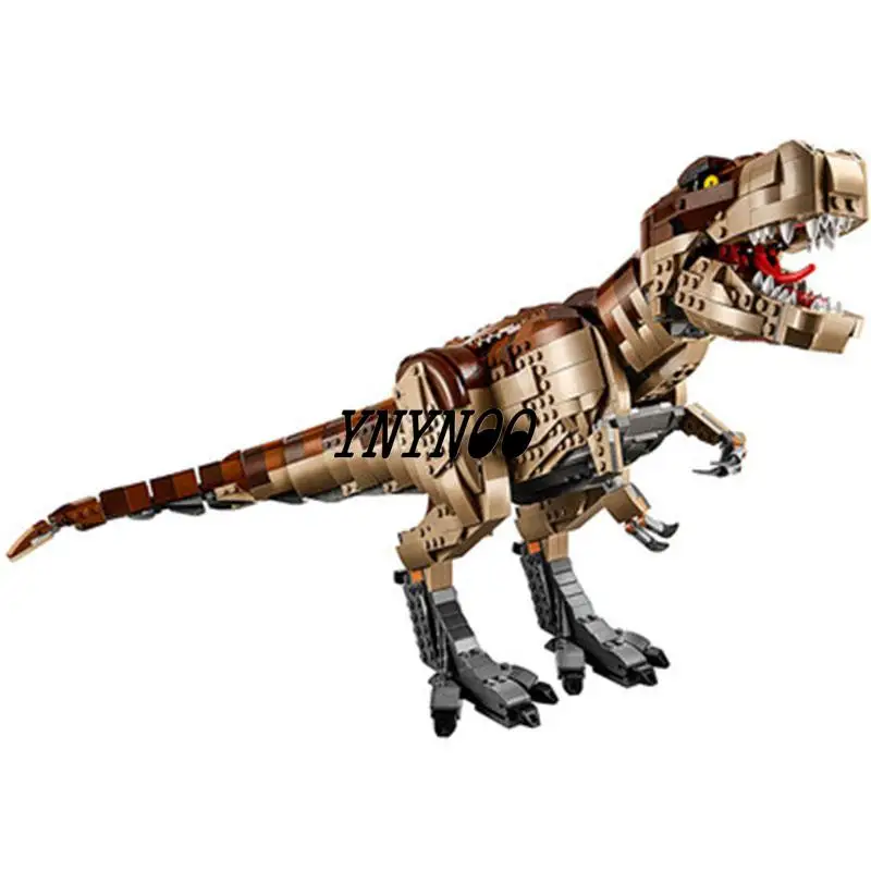 Строительные блоки Мир Юрского периода T.REX 2 фигурки динозавров Lepining 75936 игрушки