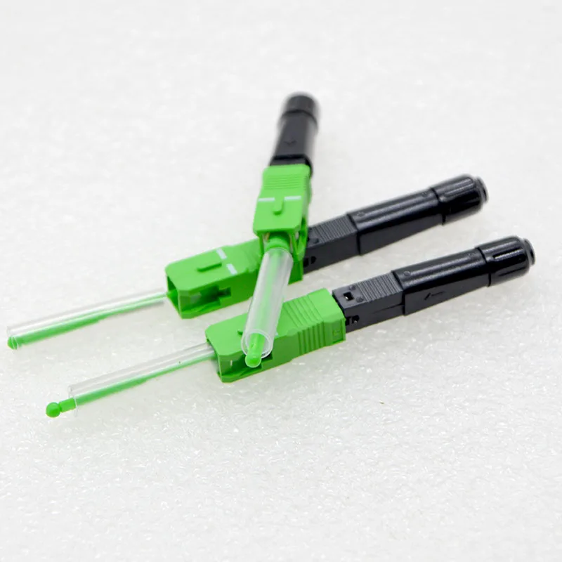 100 шт. Новый SC UPC/APC Волоконно оптический Быстрый Соединитель Telecom FTTH термоплавкий