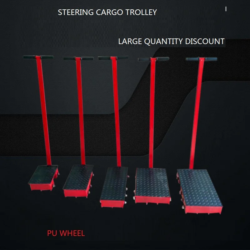6t series small warehouse cargo trolley, moving skate,transport platform roller tank trolley, roller skid