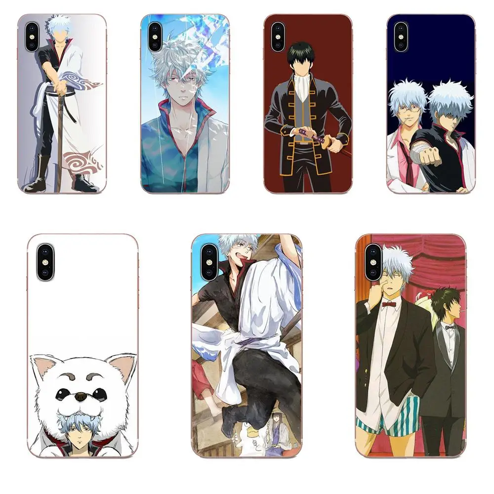 Цветной аниме Кот мультфильм Gintama для iPhone 11 Pro Max Plus X XS XR 8 7 6S SE 4S 5 5C 5S 2020 ТПУ