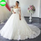 Женское свадебное платье It's yiiya, белое кружевное платье с открытыми плечами и аппликацией на лето 2021