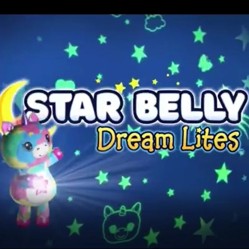

Star Belly Dream Lites Children's Cartoon Plush Starry Sky Dream Projection Lamp Doll Light Comfort Toy 2020 Dropshipping