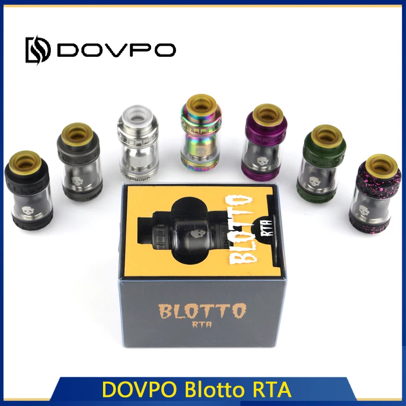 DOVPO Blotto RTA Стекло пузырь/ULTEM пузырьковая трубка 2/6 мл Танк 510 нить легкое наполнение