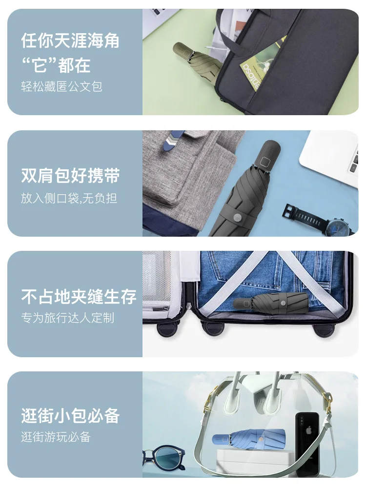 Windproof Automatic Umbrella Men's Large Luxury Blue Waterproof Business Gift Lady Parasol KK60YS | Дом и сад