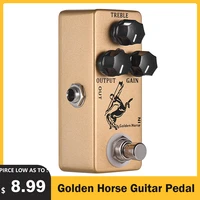 golden horse overdrive pedal guitar effect pedal mini klon centaur pedal guitar pedal true bypass guitar accessories