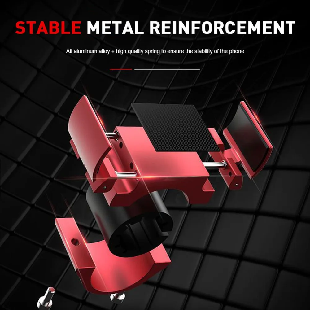 

10mm/0.39\\'\\' Phone Racks Bike Phone Mount Aluminium Alloy Lightweight